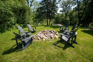 Property grounds - Cabin on Wapsi - Waterfront Relaxing Retreat, RV pad & hookups, farm next door (Coggon)