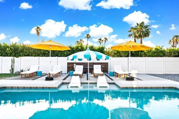 A heated pool