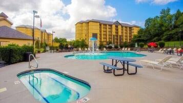 Indoor pool, outdoor pool