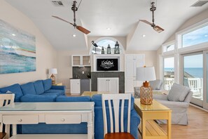 Smart TV - One of These Nights: Ocean views, private pool & hot tub, rec room & elevator! (Nags Head)