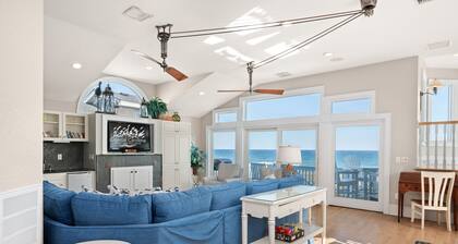 One of These Nights: Ocean views, private pool & hot tub, rec room & elevator!