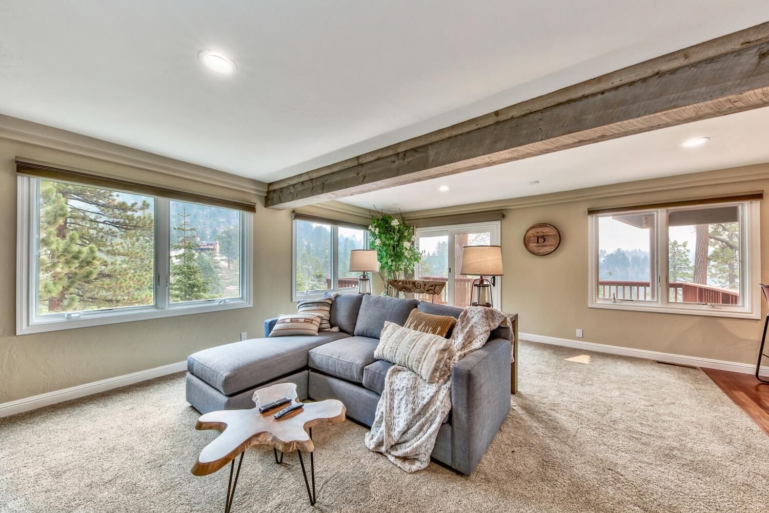 Fernseher, Kamin, Netflix, Tischtennisplatte