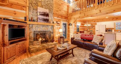 Gorgeous two-level mountain home w/ free WiFi, deck, central AC, firepit, & W/D