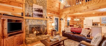 Gorgeous two-level mountain home w/ free WiFi, deck, central AC, firepit, & W/D