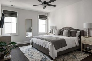 4 habitaciones, tabla de planchar con plancha, cuna de viaje y wifi 