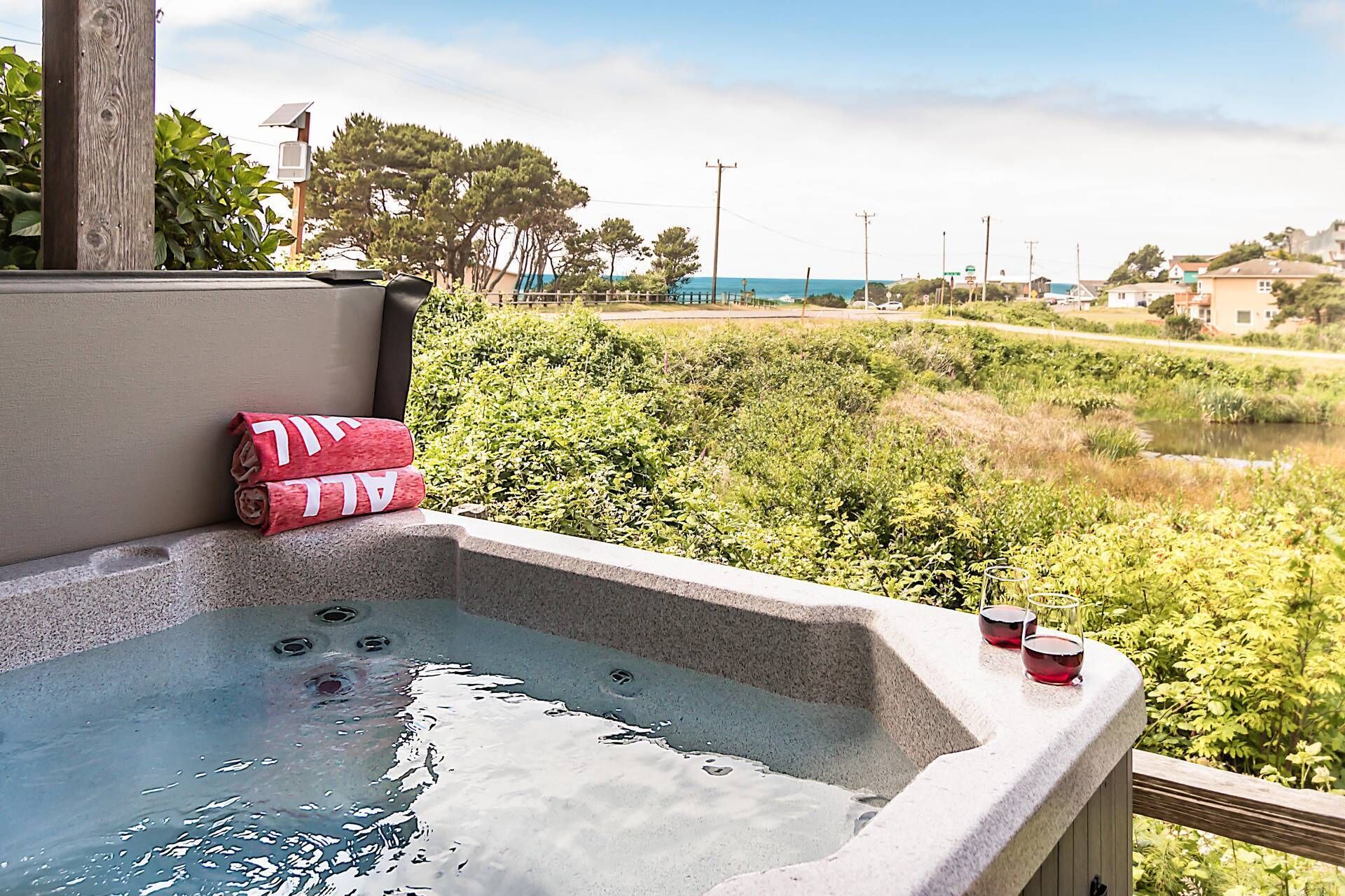 Bain à remous extérieur