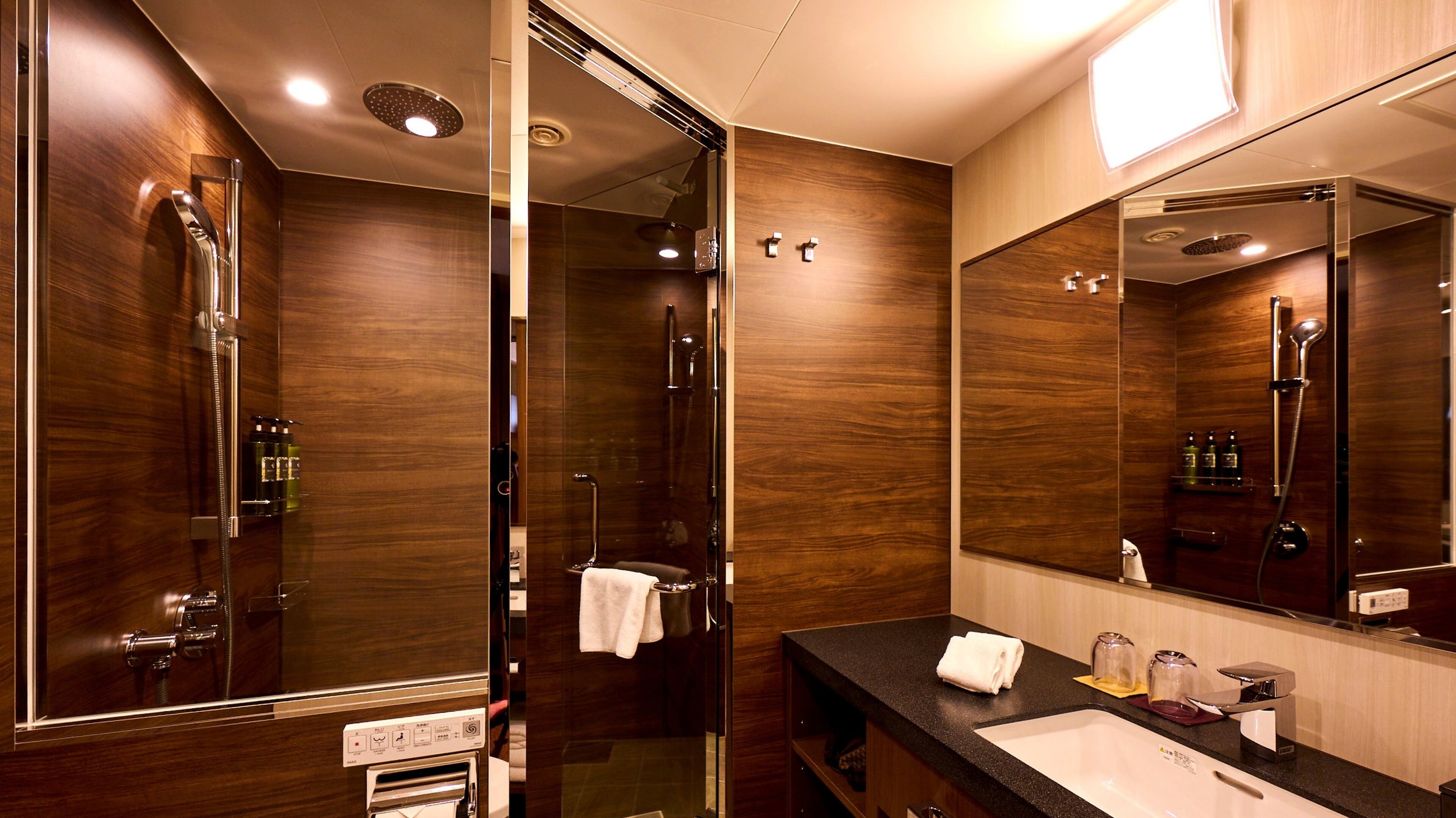 double room, non smoking (soraniwa hotel) | bathroom | hair dryer, slippers, electronic bidet, towels