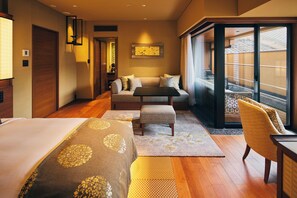 [Shijo Bettei Hotel]MIYABI Precious Corner Twin(2F), Non-Smoking | Premium bedding, down comforters, pillowtop beds, in-room safe - Soraniwa Terrace Kyoto Bettei (Kyoto)