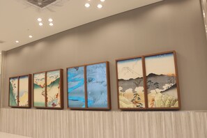 Sala de estar en el lobby