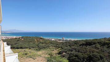 Vue depuis lâhĂ©bergement