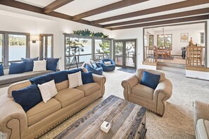 TV, fireplace, video games, DVD player - Only 38 Steps to the Lake! Newly Remodeled! Stunning Views! PET FRIENDLY! Chef's Kitchen! Outdoor HOT TUB! (Big Bear Lake)
