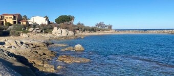 Beachfront Apartment with Terrace & Wi-Fi in Lumio, 4 Guests