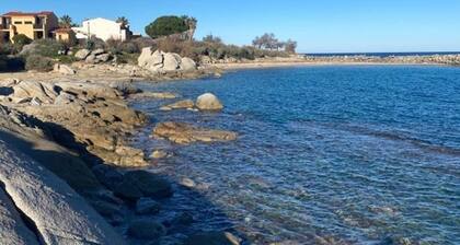 Beachfront Apartment with Terrace & Wi-Fi in Lumio, 4 Guests