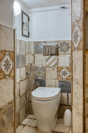 Shower, hair dryer
