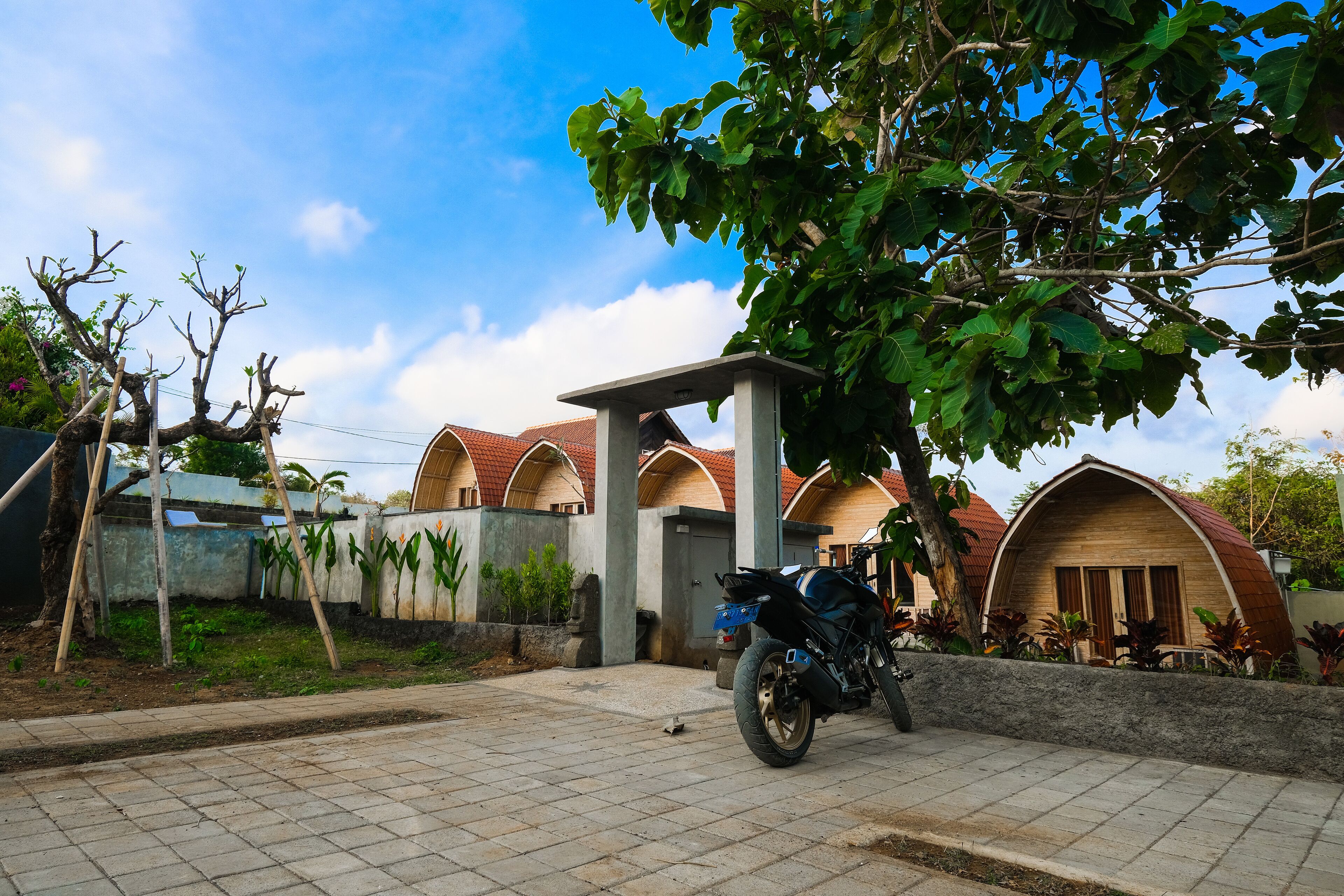 A szálláshely bejárata