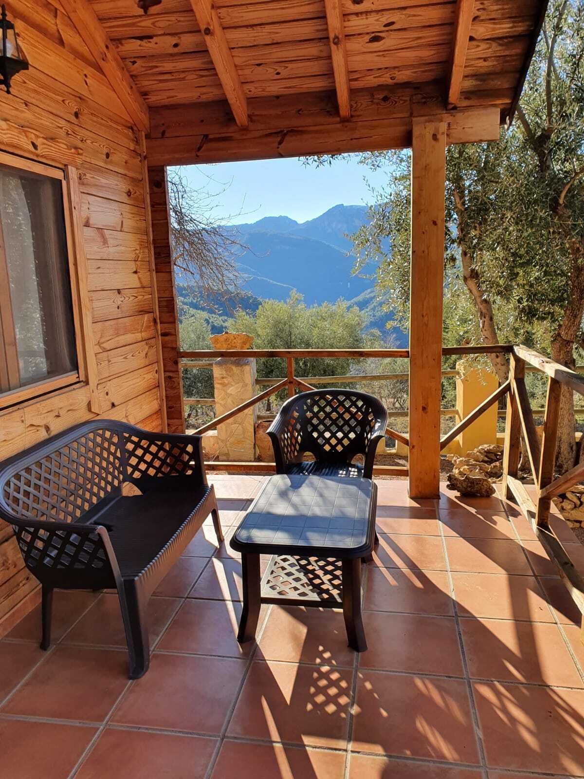wooden cabin in the sierra del segura