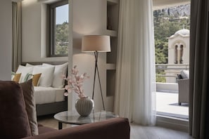 Loft | Living area | 42-inch Smart TV with cable channels, TV - Hestia - Asklipiou 61 (Athens)