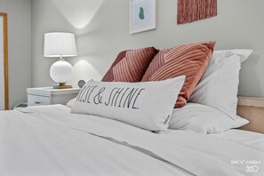 3 bedrooms, iron/ironing board, travel cot, WiFi