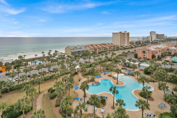 Outdoor pool, a heated pool - BEAUTIFUL STERLING SHORES GULF FRONT CONDO! (Destin)