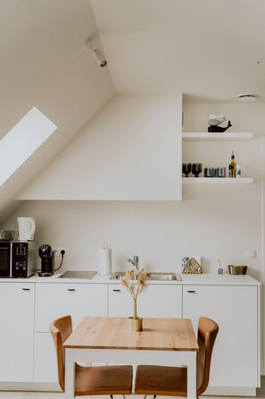 Business-Apartment | Verdunkelungsvorhänge, Bügeleisen/Bügelbrett, kostenloses WLAN