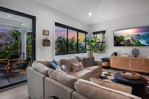 Smart TV, table tennis, books, offices