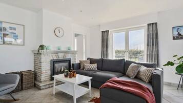 TV, fireplace, offices