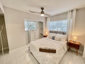 1 bedroom, iron/ironing board, travel crib, WiFi