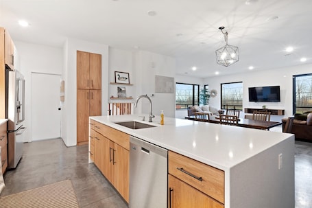 Interior. The Lucky Duck-Large Modern Villa in Cle