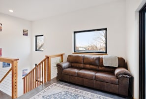 3rd floor has a fold out couch for even more sleeping options. 