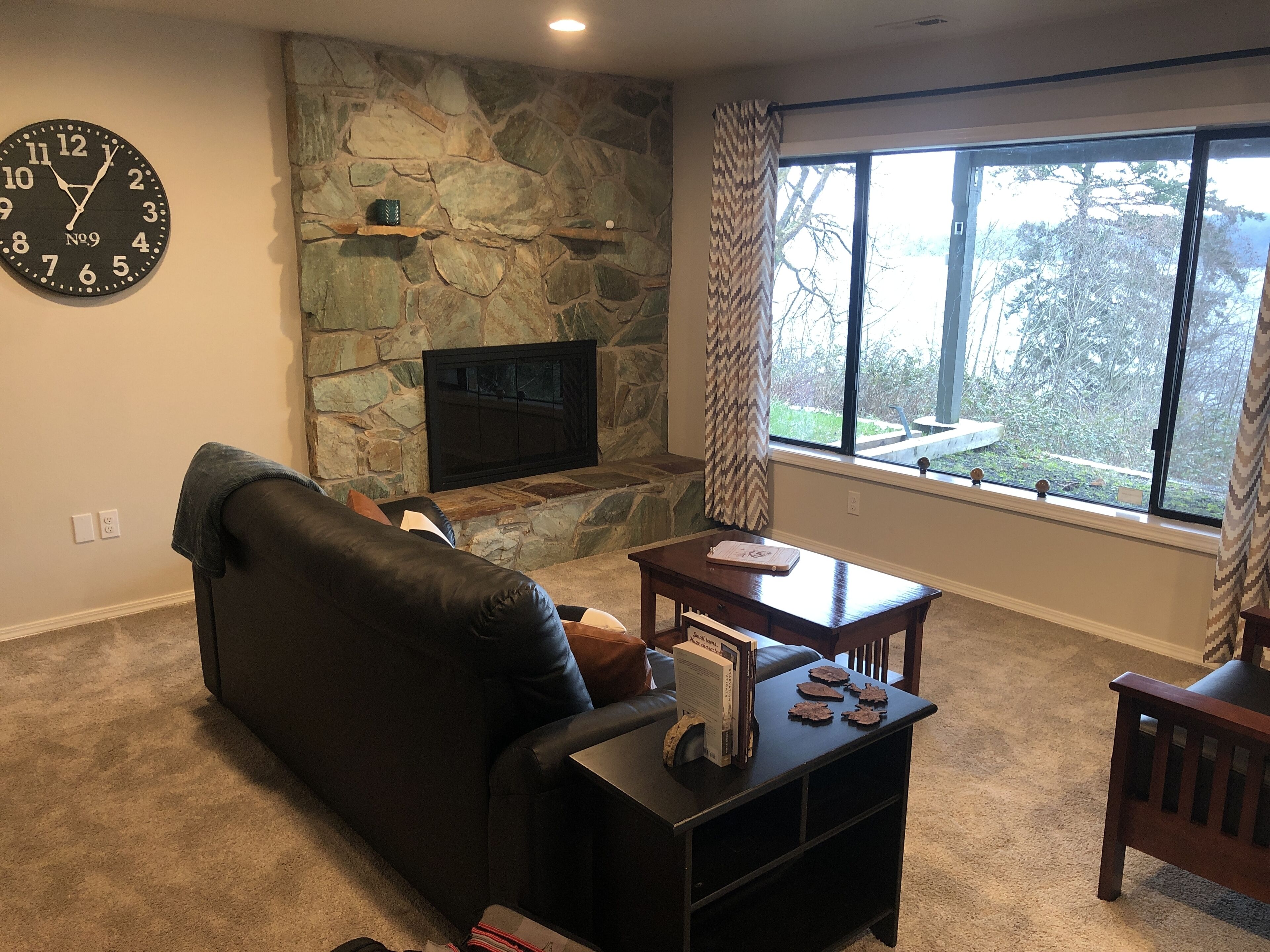 Unobstructed view of the Puget Sound and Vashon Island