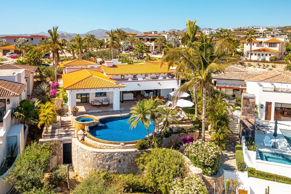 Outdoor pool, a heated pool - Stunning villa perched above the Sea of Cortez and Puerto Los Cabos Golf Course (San Jose del Cabo)
