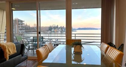 Lakefront modern 1-bedroom condo w/ free parking