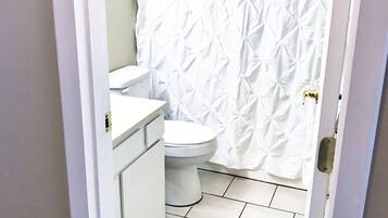Combined shower/bathtub