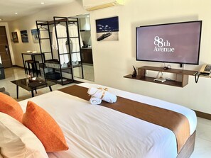 Down duvets, memory-foam beds, in-room safe, individually decorated