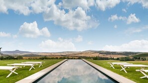 Una piscina riscaldata