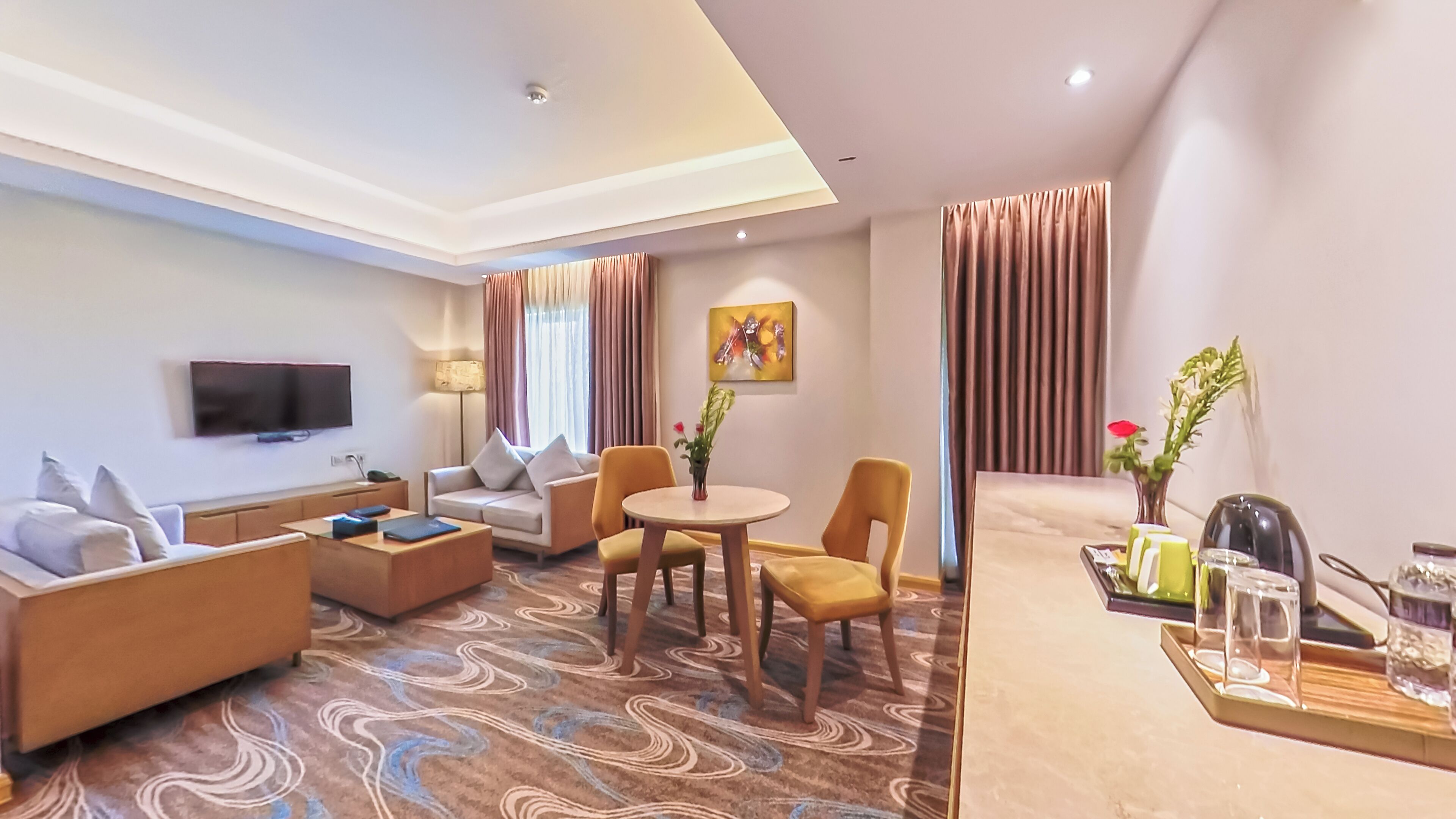 Honeymoon Suite, 1 King Bed, Accessible, City View | Premium bedding, down comforters, minibar, in-room safe