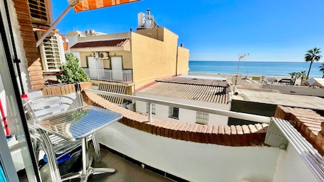 Property grounds. Bulto Carihuela directly by the Beach with Sea View & Balcony