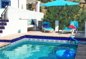 Pool - Pet-Friendly Villa 'Algarrobo Azul' with Sea View, Pool, Garden, A/C & Wi-Fi (Almuñecar)