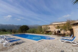 Pool - Finca Plana Morro with Mountain View, Pool, Garden, Terrace & Wi-Fi (Pollensa)