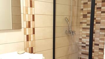 Shower, hair dryer