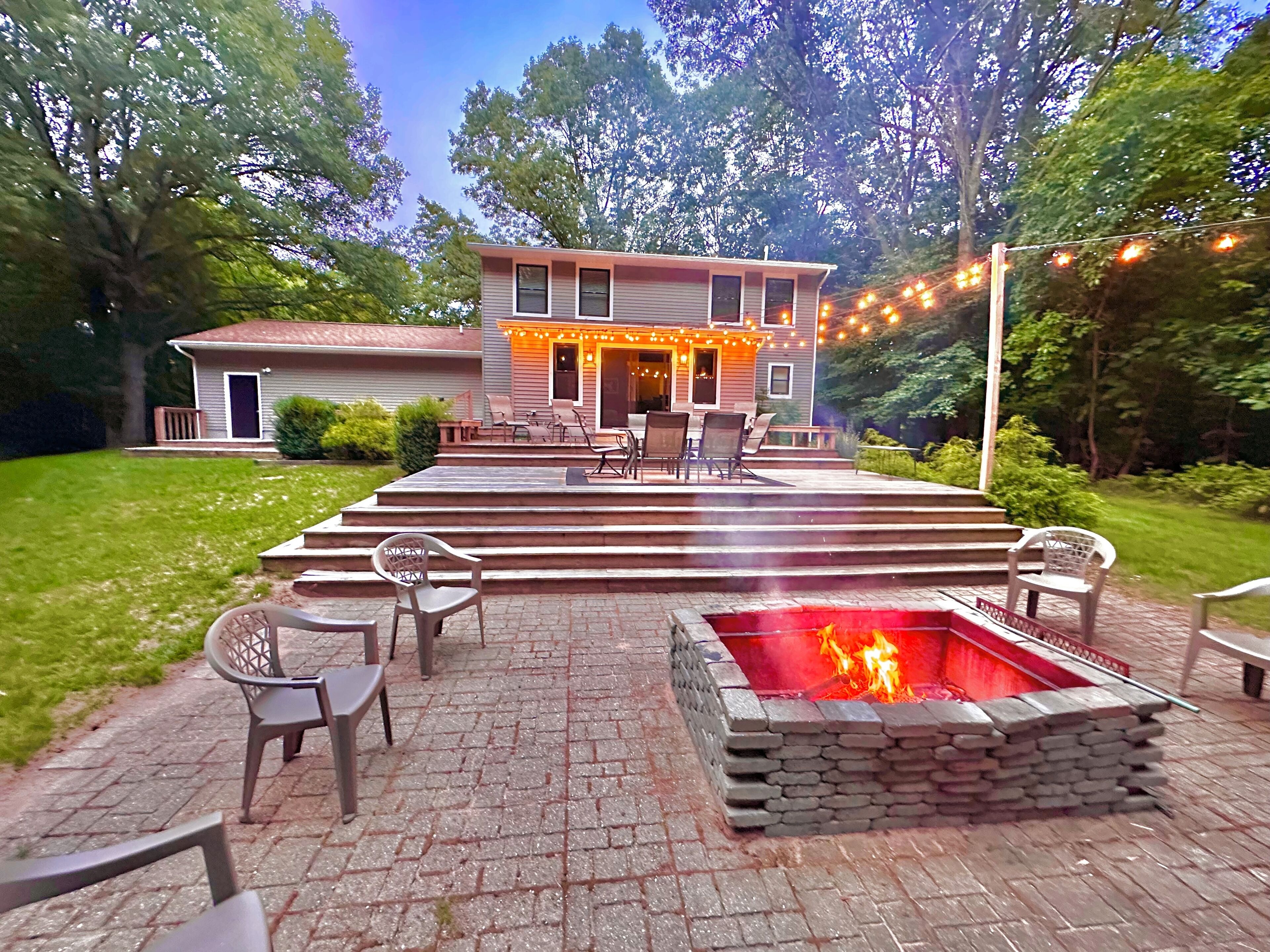 Secluded Home Nestled in the Woods just Minutes from Lake Michigan..