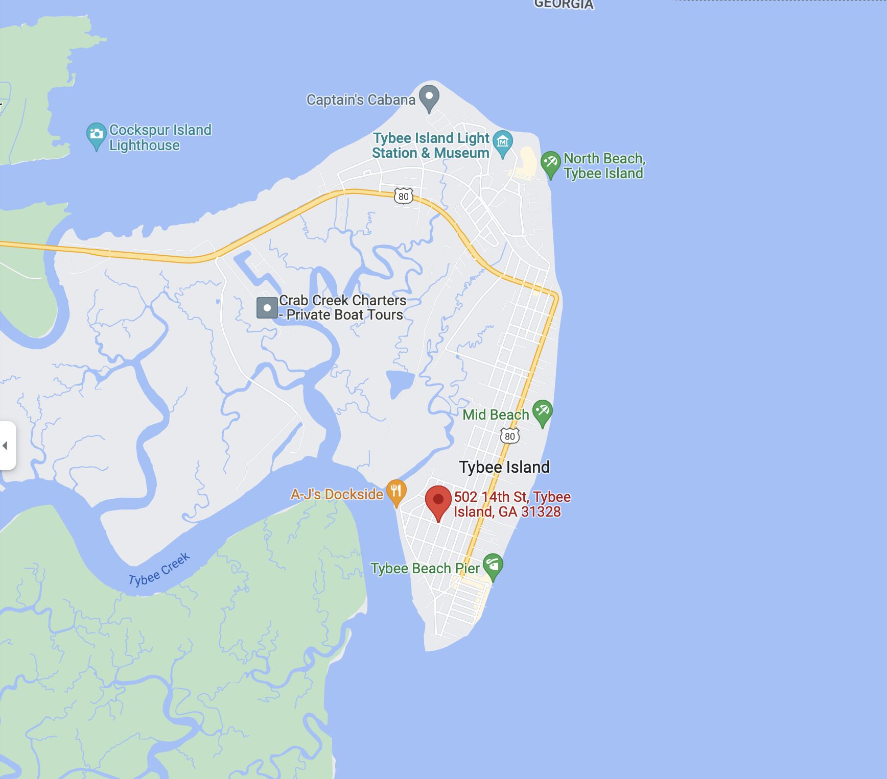 One Fish Cottage, Tybee Island, Georgia