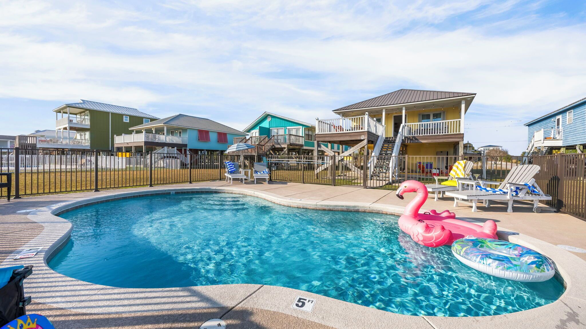 Et oppvarmet basseng