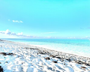 A beach with clear blue water and a sandy shore. - Paradise Stay Studio-Beaches-Relax-Nature-Free Parking (Providenciales)