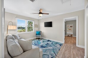 تلفزيون، مدفأة، كُتُب