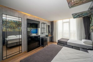 Literie de qualité supérieure, bureau, chambres insonorisées