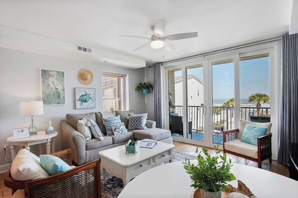 Smart TV, DVD player, books, video library