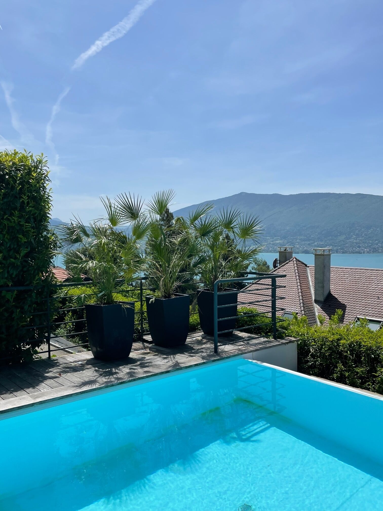 Piscine extérieure, piscine chauffée