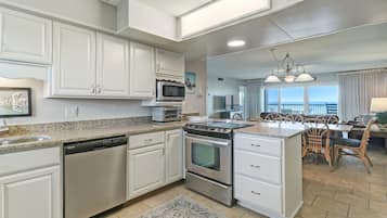 Microwave, oven, stovetop, dishwasher