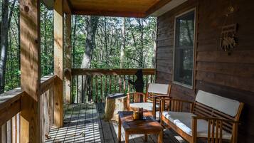 House, Multiple Beds, Hot Tub | Balcony view